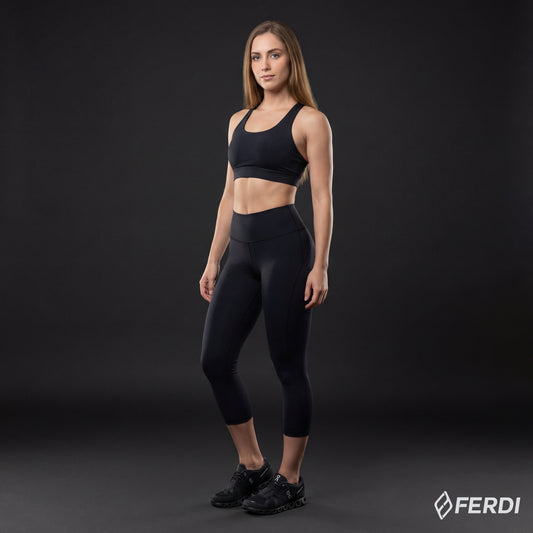 Capri Deportivo Mujer – Cintura Alta, Compresión Media