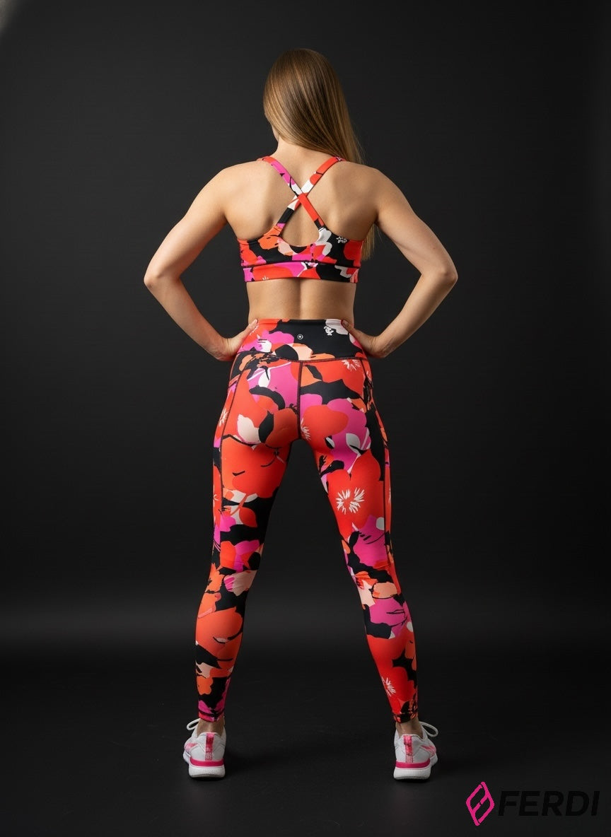 Set Deportivo 2 Piezas – “Floral Energy” | Sujeción, Comfort & Full-Performance