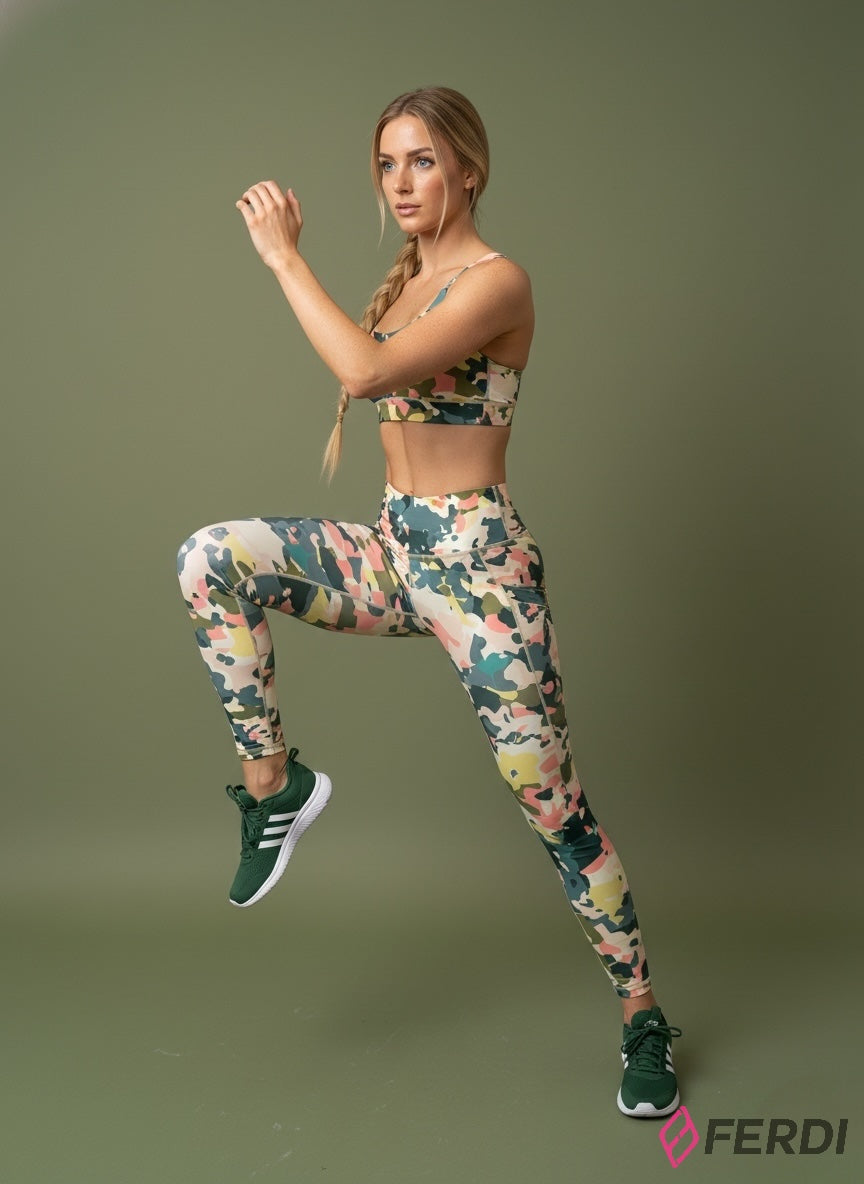 Set Deportivo 2 Piezas – “Urban Camo” | Elasticidad 4D + Suavidad Premium