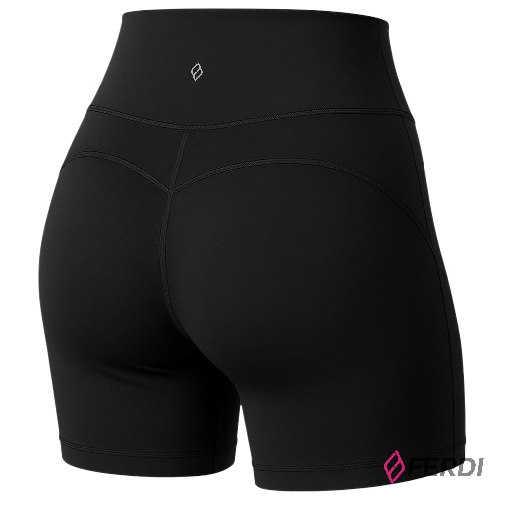 Short Deportivo Mujer Cintura Alta – Negro