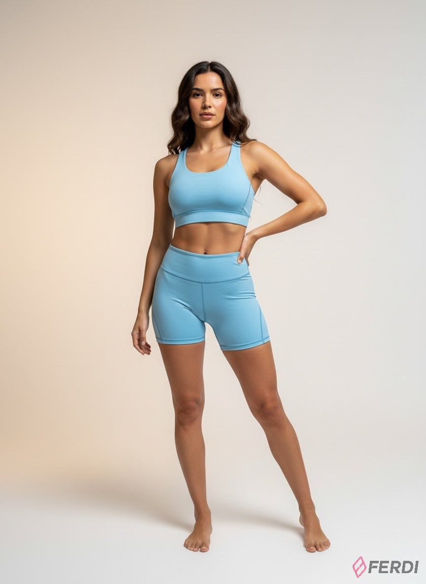SET Deportivo "SkyFit" de Alto Rendimiento - Top y Shorts Pro