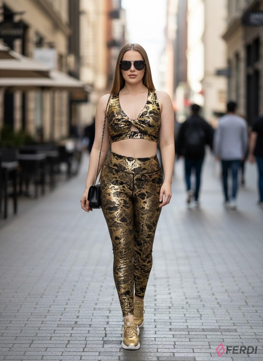 SET Deportivo "Gold Snake" - Estilo y Rendimiento Inigualables